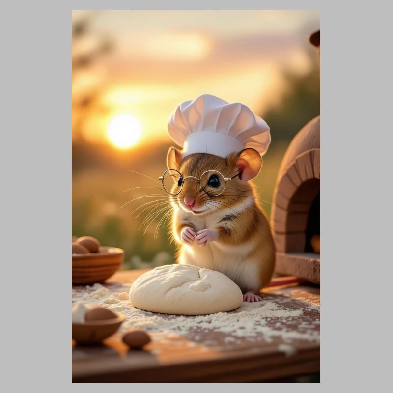 Creative Chef Mouse for Kitchen