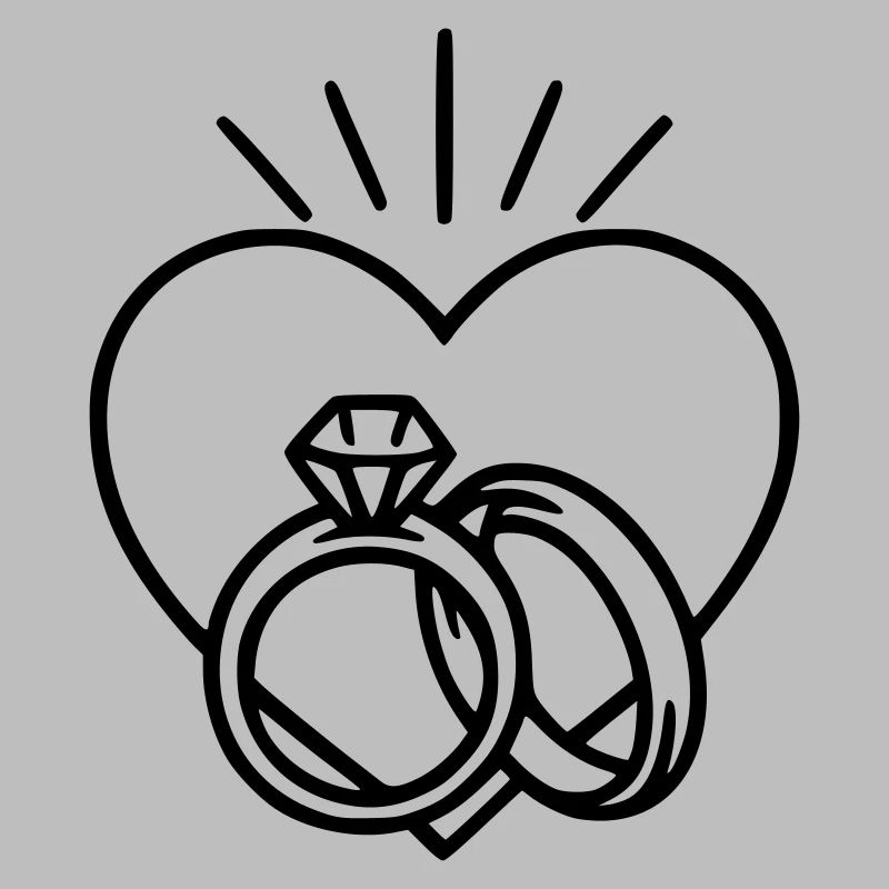 Wedding - Ring and heart