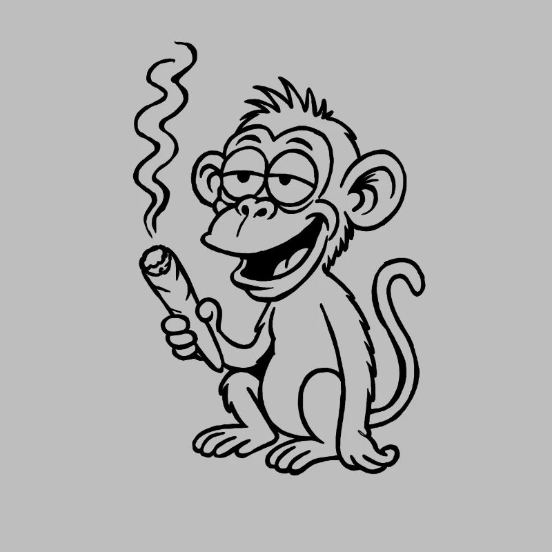 The monkey aims a little differently