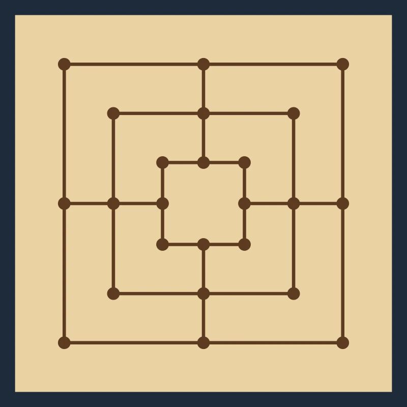 Mill Game Board