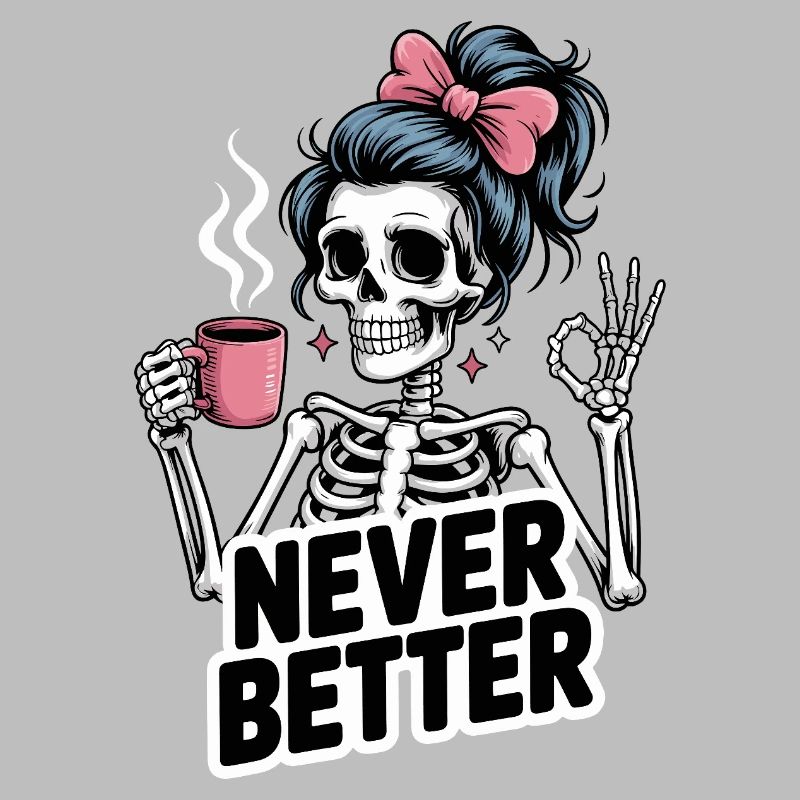 Messy Bun Drinking Coffee For Women Never Better