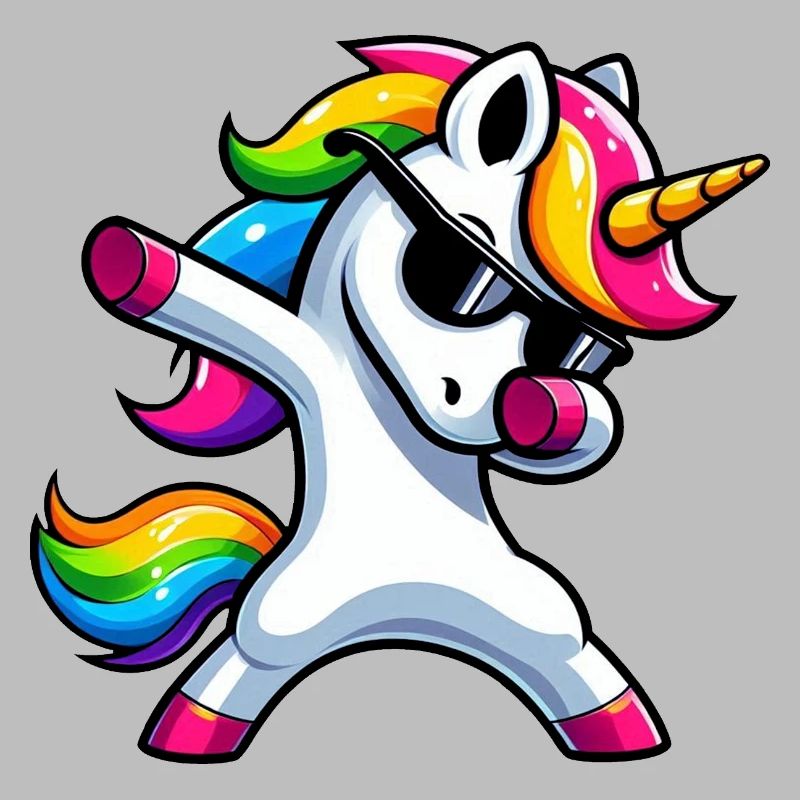 Dabbing Einhorn Dab Unicorn Mädchen Einhörner