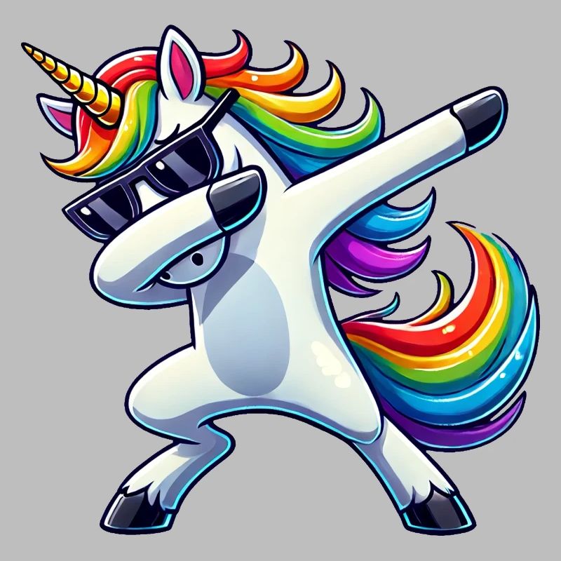 Dabbing Einhorn Dab Unicorn Mädchen Einhörner