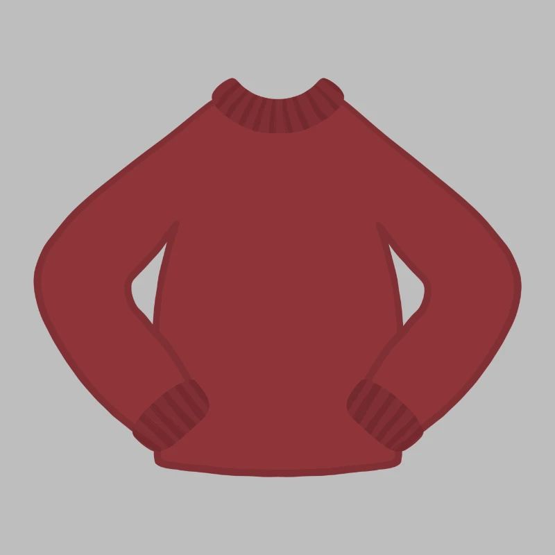 Rostrot Kuscheliger Strickpullover