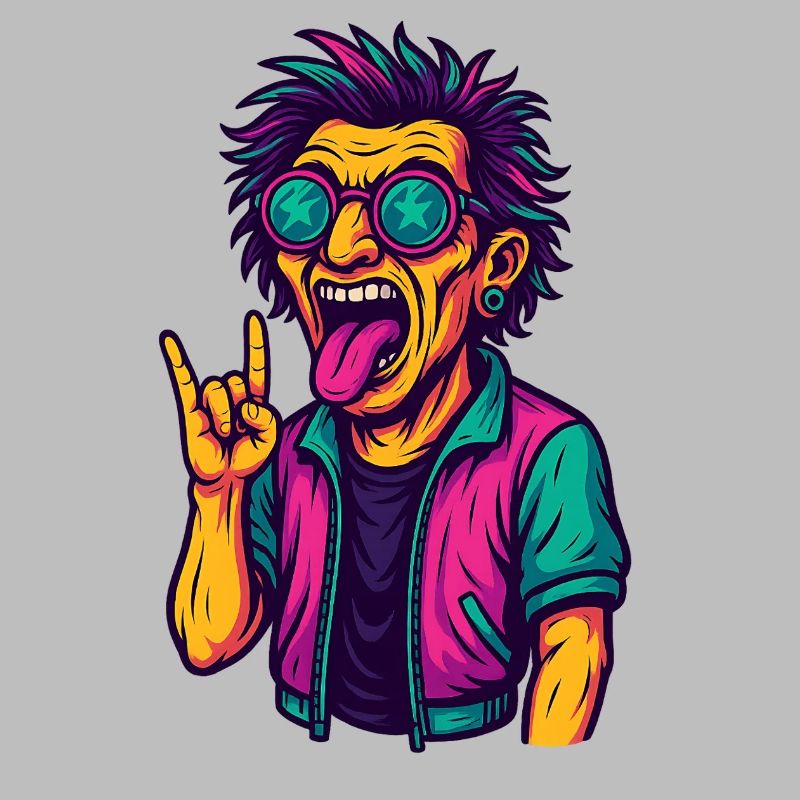 Techno Rave Saying EDM Party