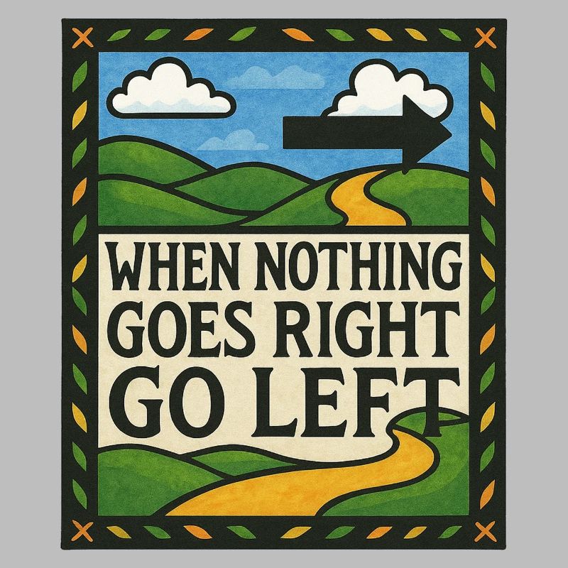 When nothing goes right go left