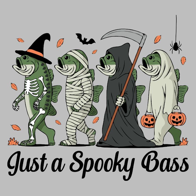 Créatures de poisson déguisées Halloween Perche Pêcheur