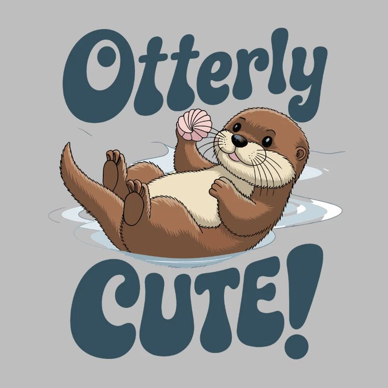 Otterly Cute Otter With Shell