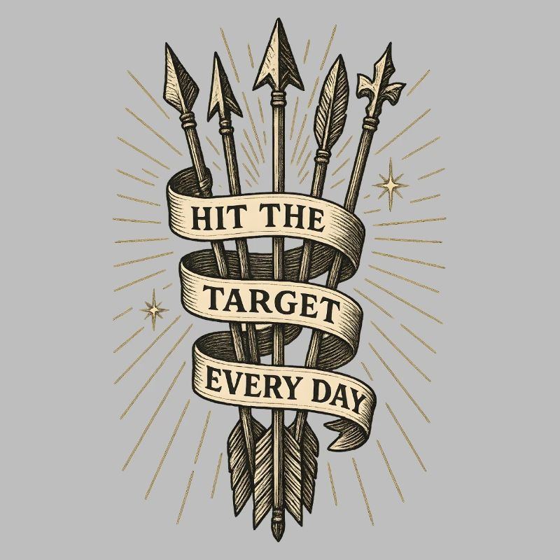 Hit The Target Every Day Bogenschießen Pfeil