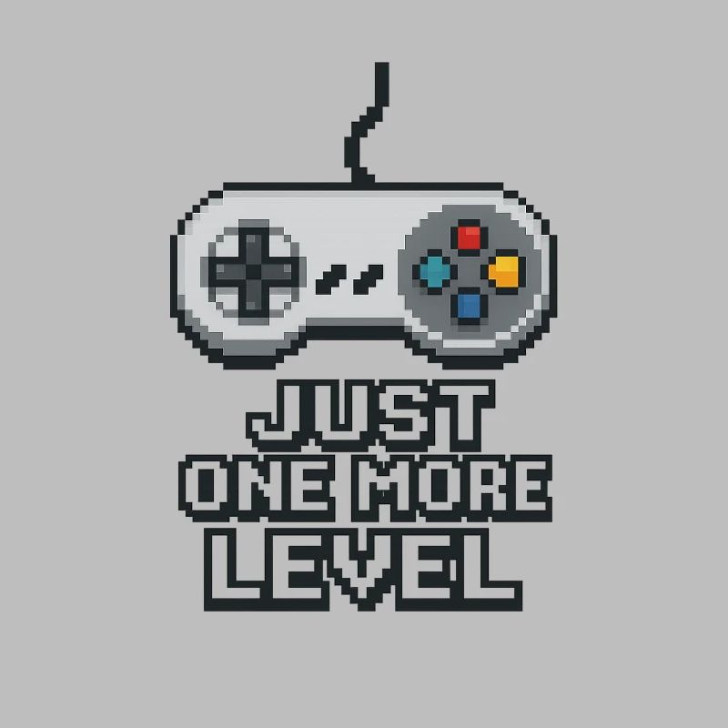 Conception de la manette de jeu Pixel Neon