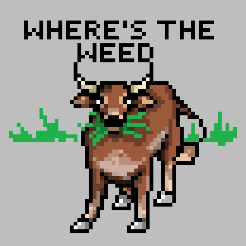 Pixelart Kuh