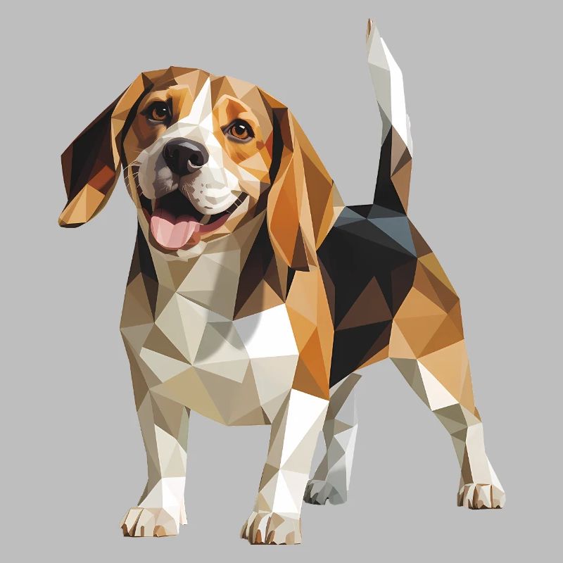 Beagle - Cooles Low Poly Logo