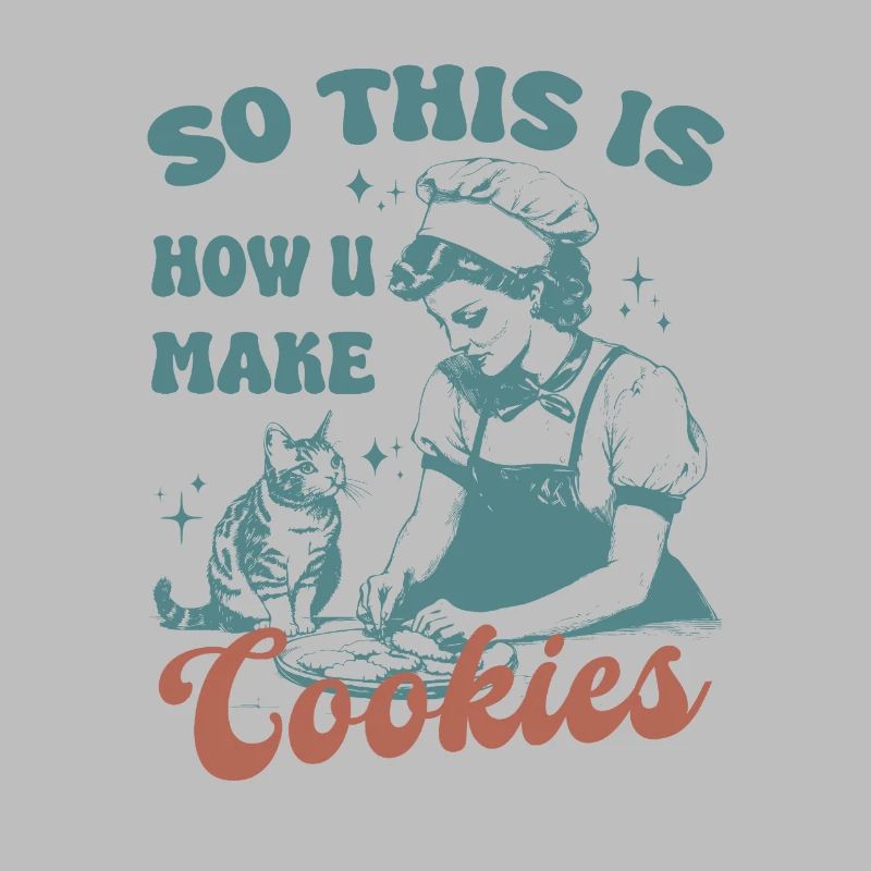 So This Is How U Make Cookies Cute Cat