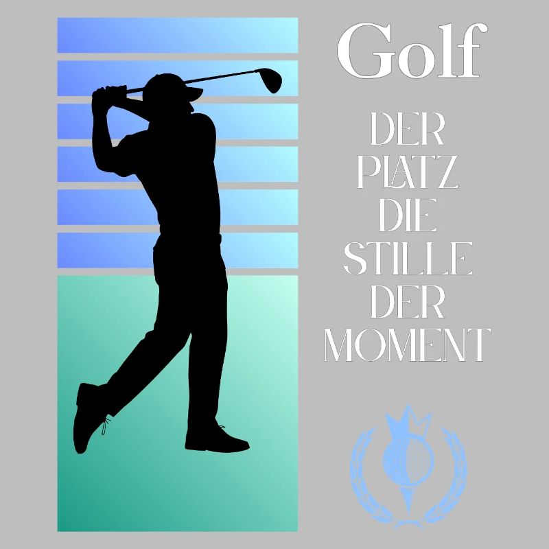 Silhouette de golf Le silence dans l’instant