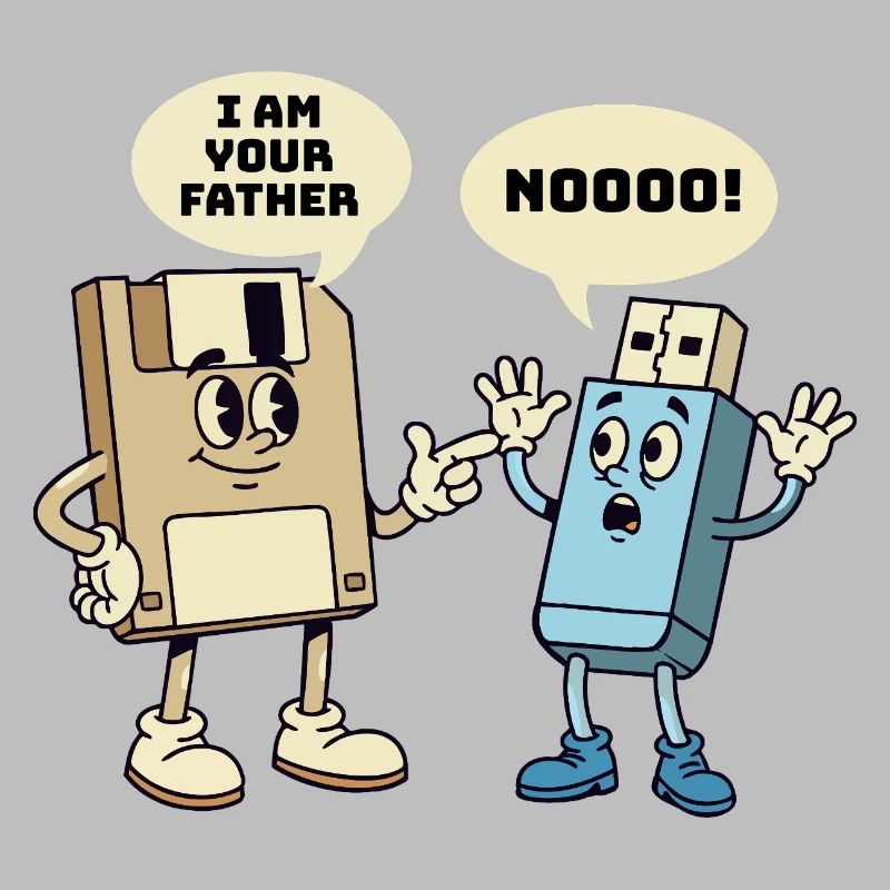 I Am Your Father Floppy Disk Tech Humor