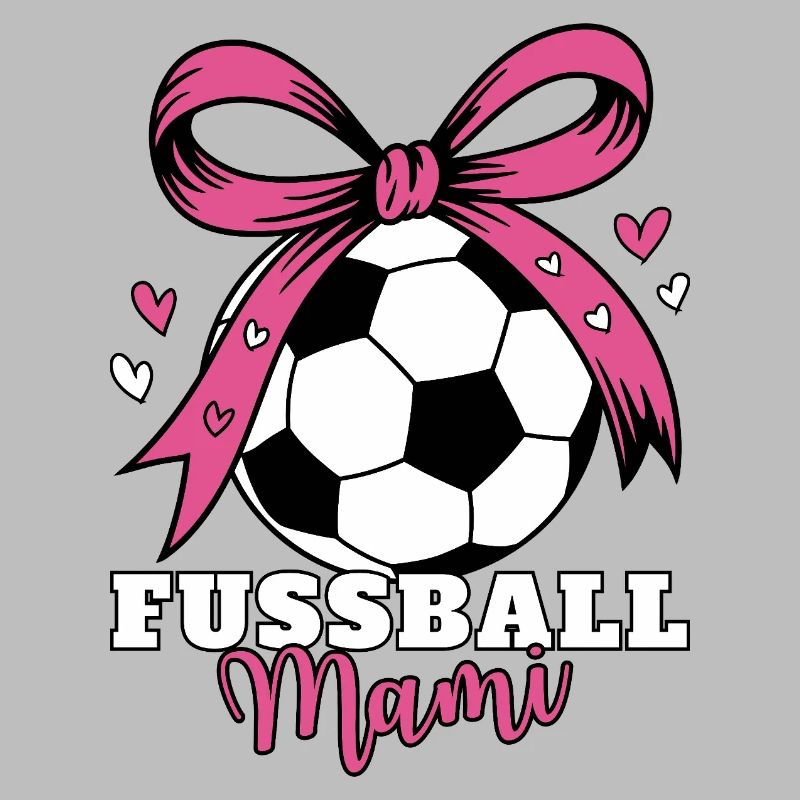 Fußball Mami Pink Schleife