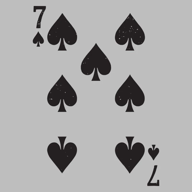 Seven Spades Hearts Pattern Spades