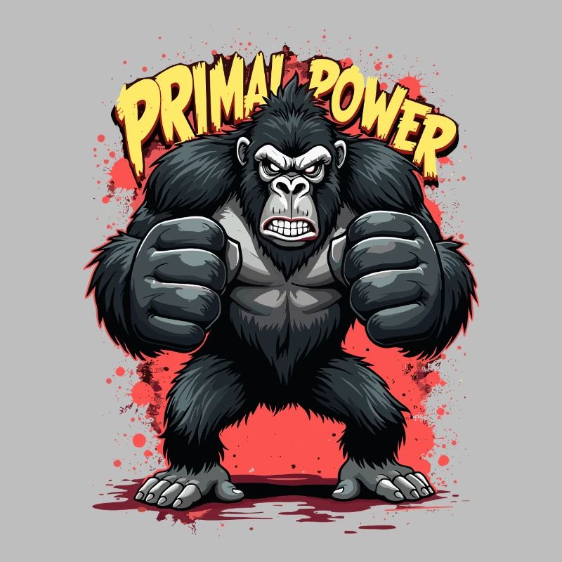Imprimé Primal Power Gorila