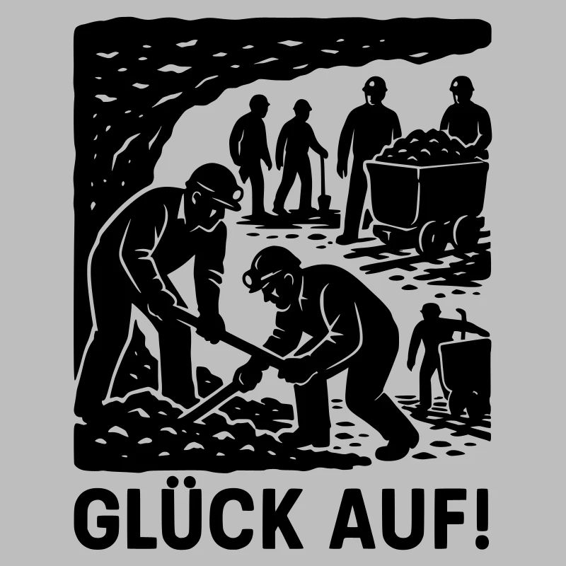 Luck On Mining Miner Work Coal Mine Historical