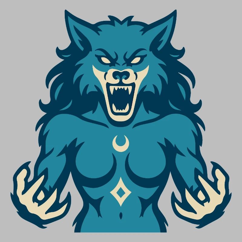 Conception de puissance Moonwolf