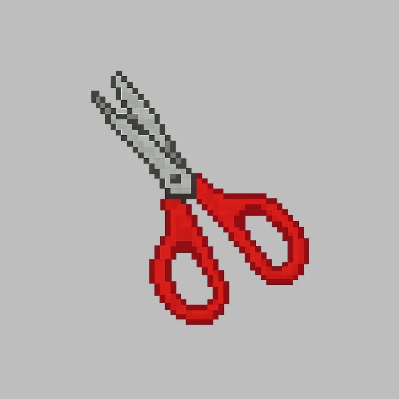 Scissors Retro Red