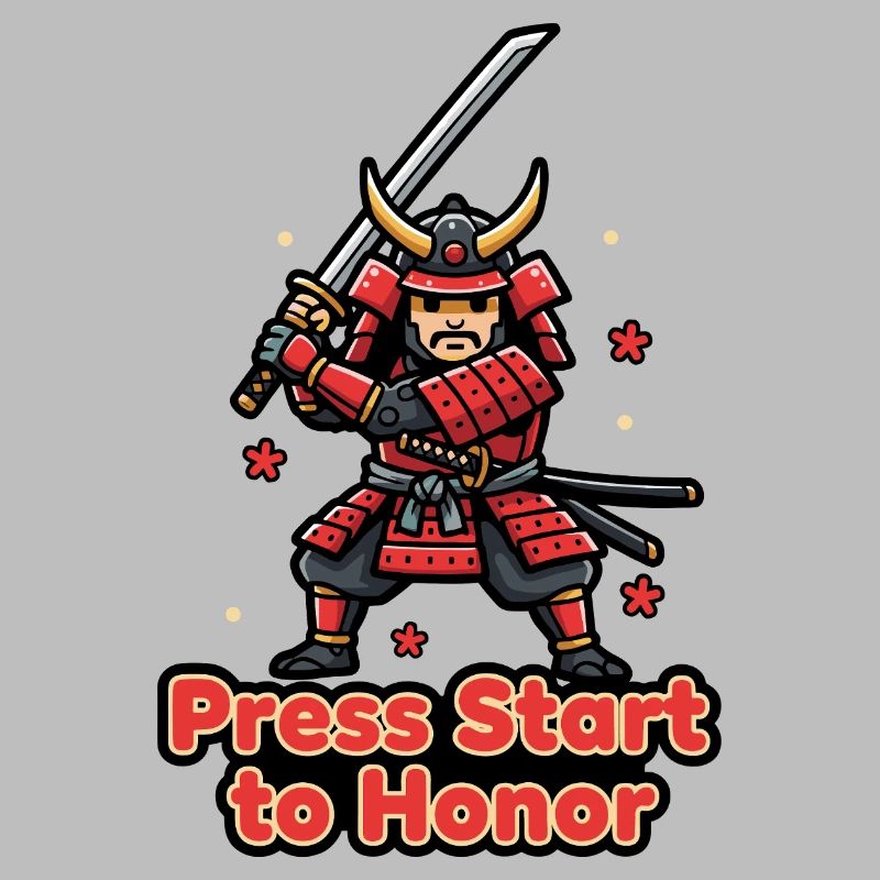 Retro Samurai Drück Start