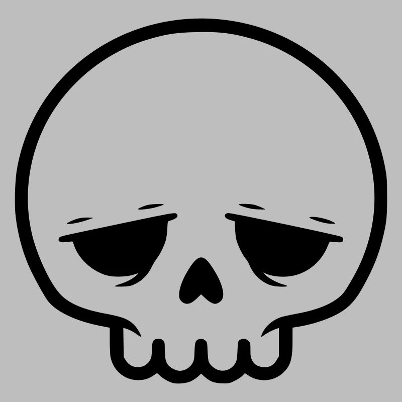 Crâne triste | Emo & Goth Design