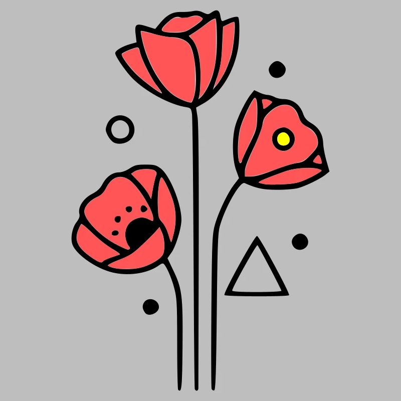 mohnblume-mohnblumen-minimalistisch-line-art-4