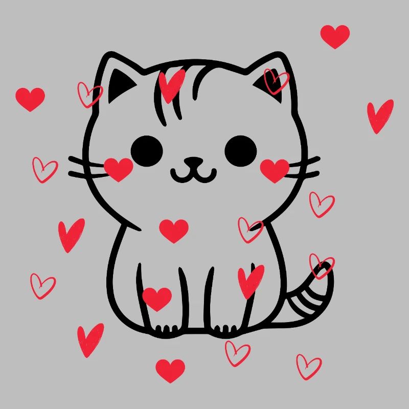 Herz Herz Katze
