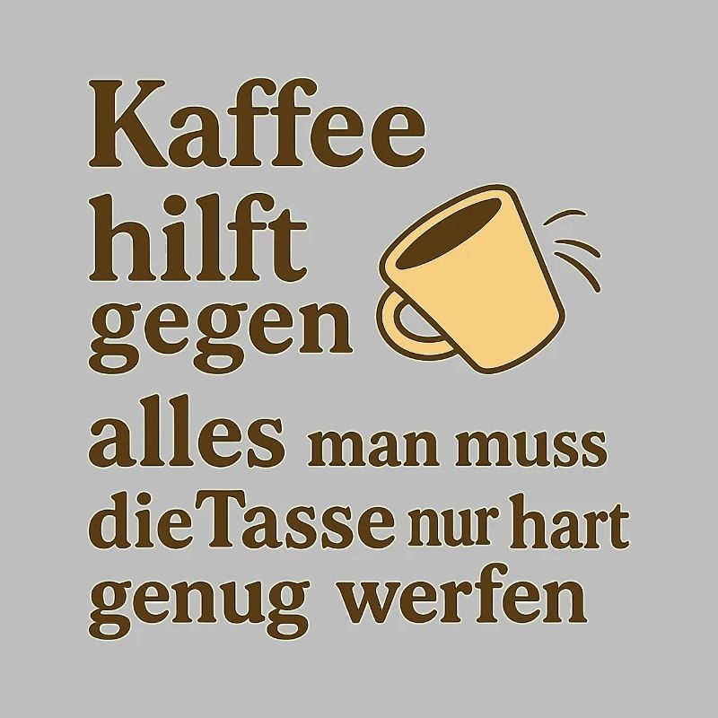 Coffee helps against everything – joke