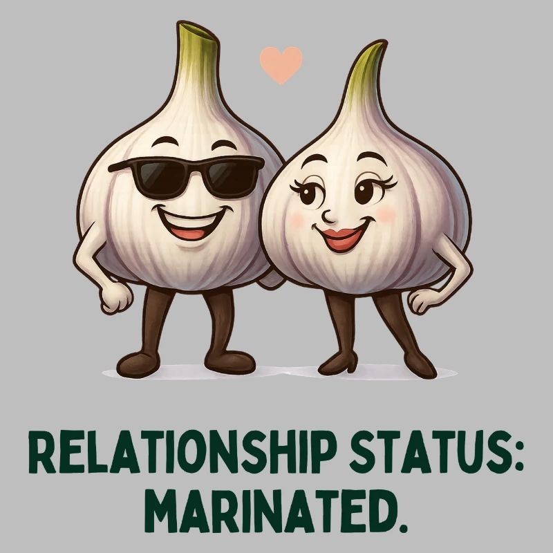 Garlic Relationship Status Marinated Cartoon