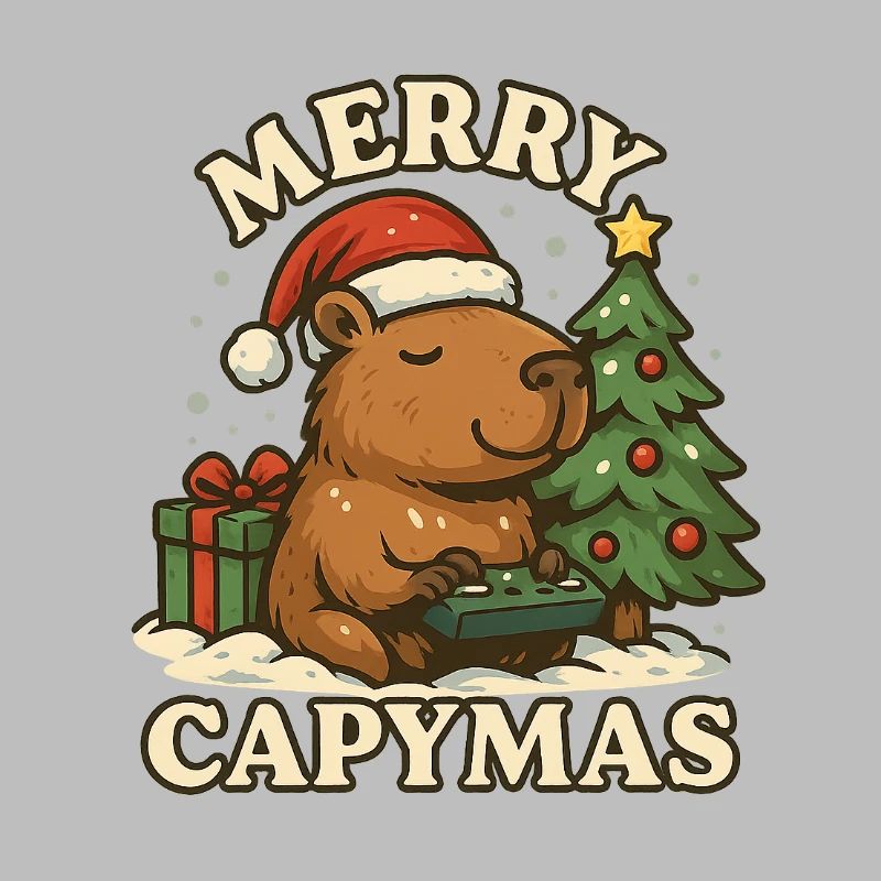 Joyeux Capymas – Noël 🎄 mignon du capybara