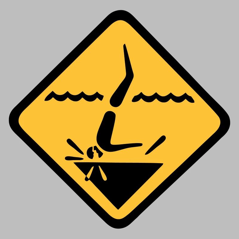 Tauchen Schild Grafik