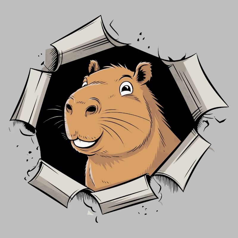 Capybara Comic – friedlicher Durchbruch