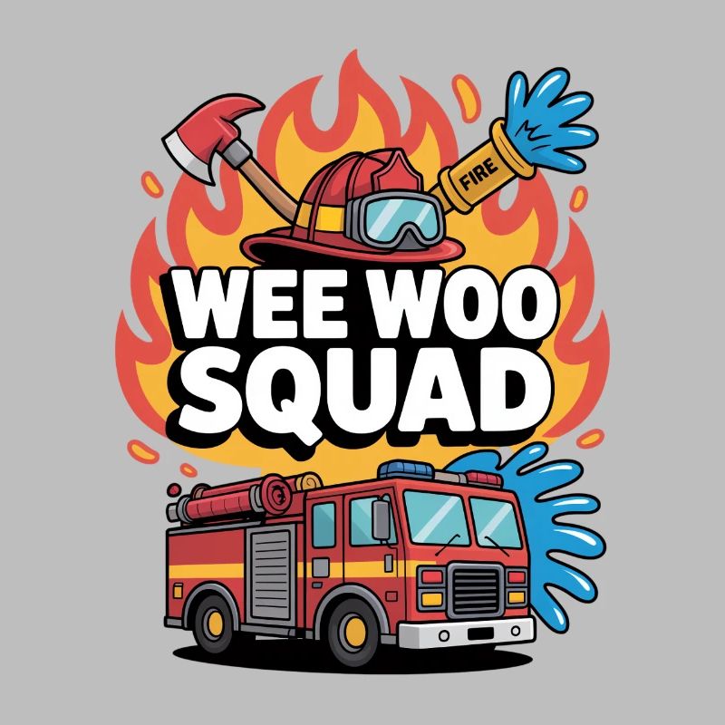 Wee Woo Squad Fire Truck Firefighter