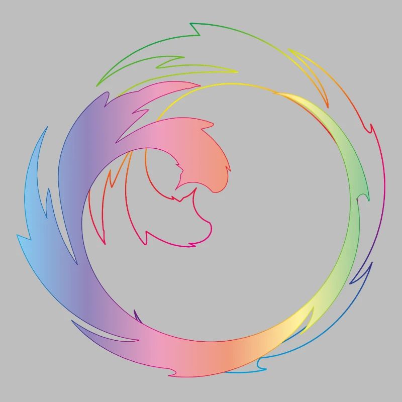 Roue chromatique créative comme cadre de design dynamique