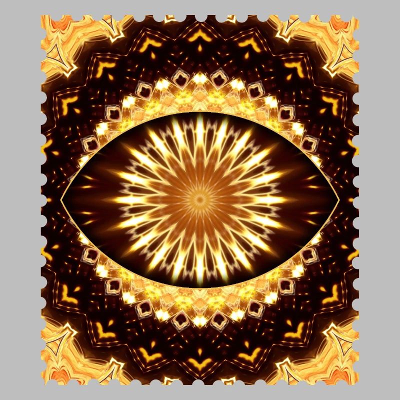 Kaleidoscope Fire Eye Pattern