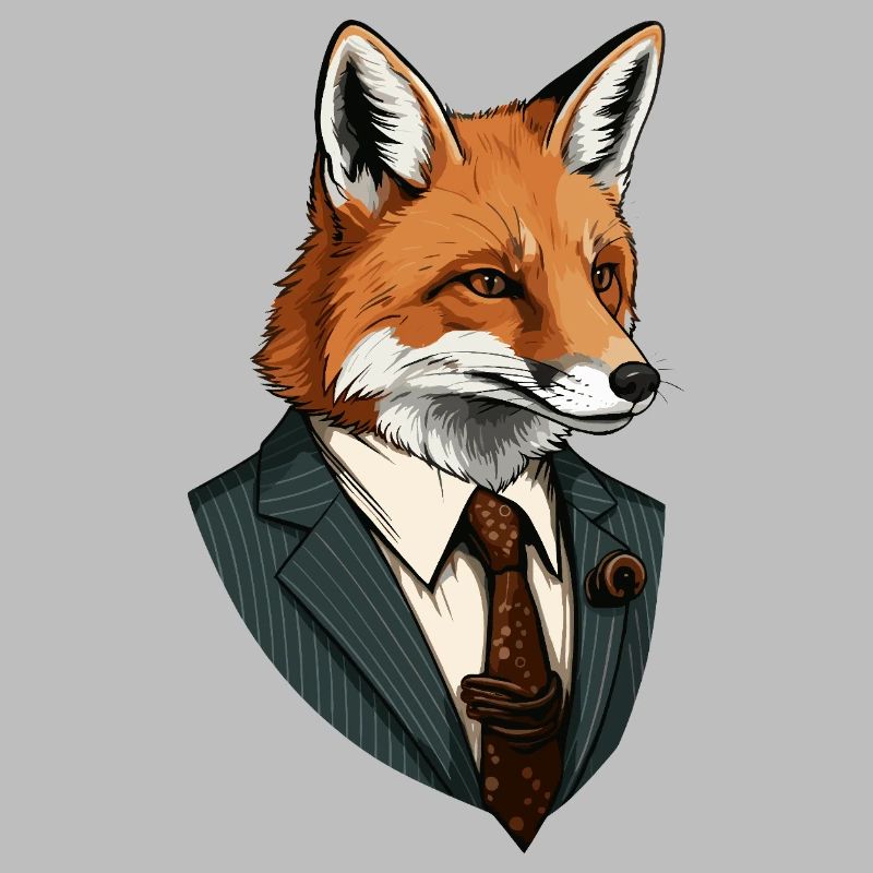 Fuchs im Anzug