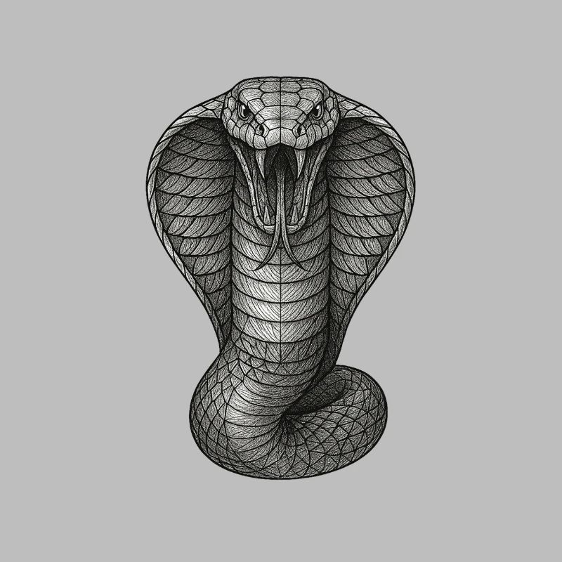 Cobra Graphite Line Illustration