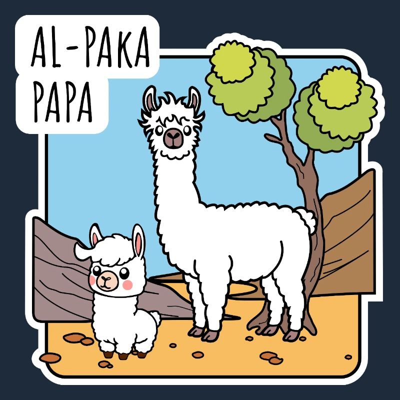 Alpaka Papa mit Alpaka Sohnemann, oder Lama?