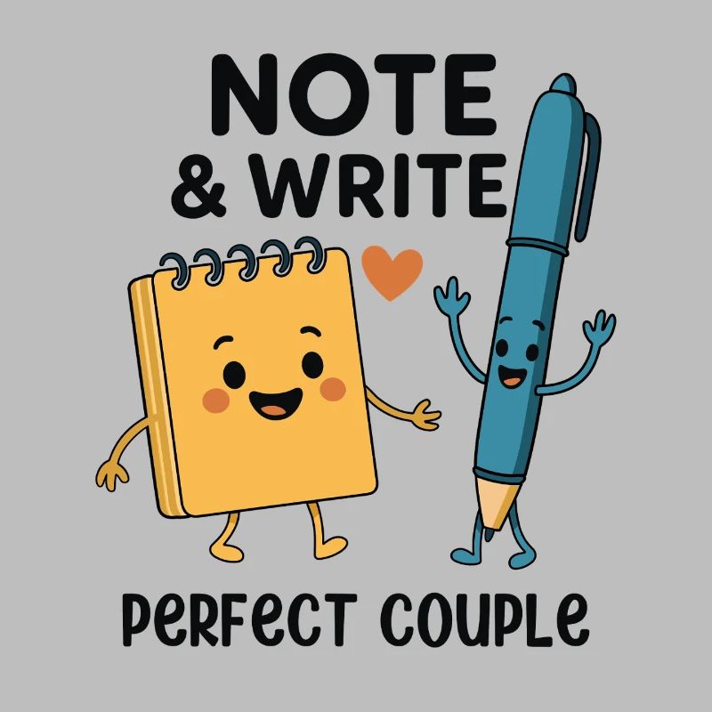 Note & Write Perfect Couple Fun Design