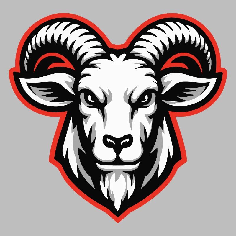 Bold Goat Head Emblem