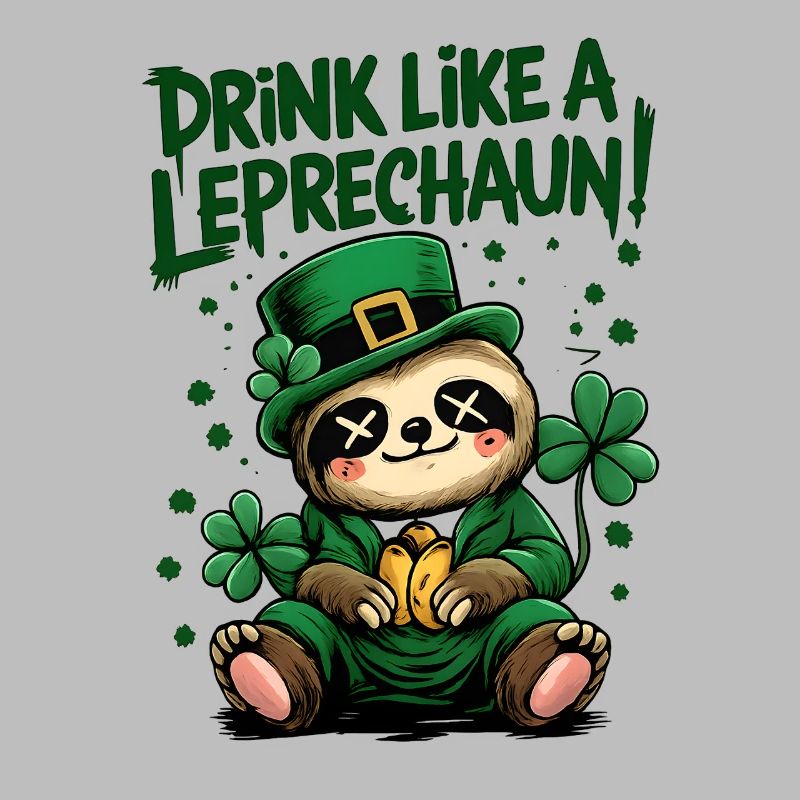Faultier Leprechaun St. Patrick's Day Design