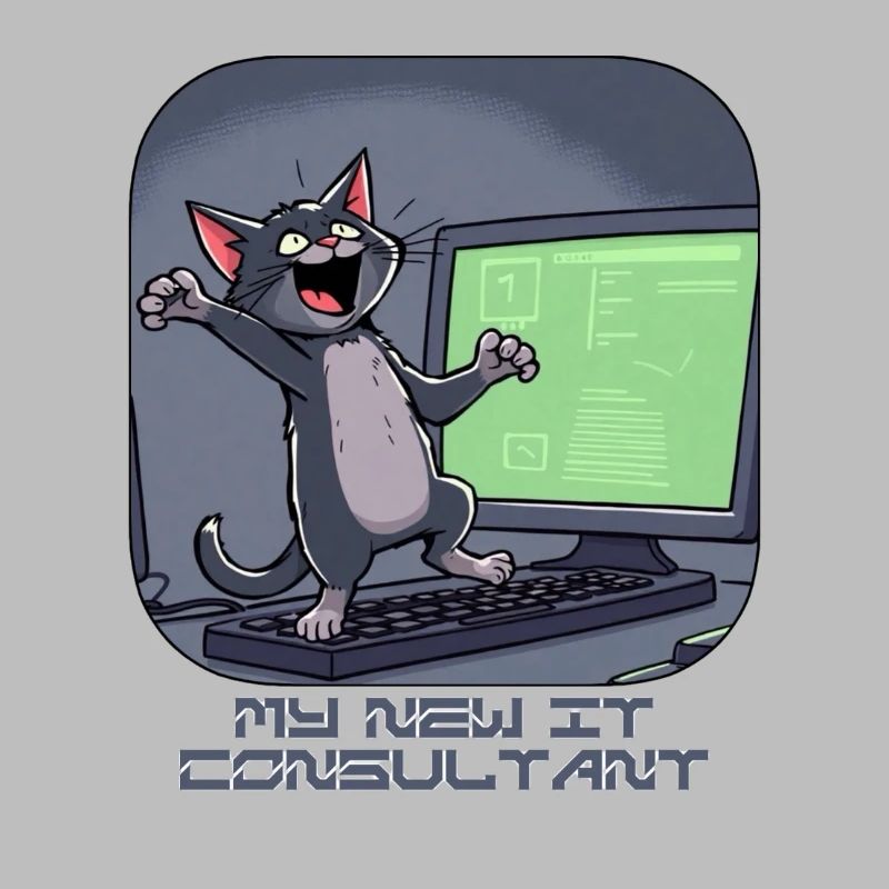 IT-Katze am Computer