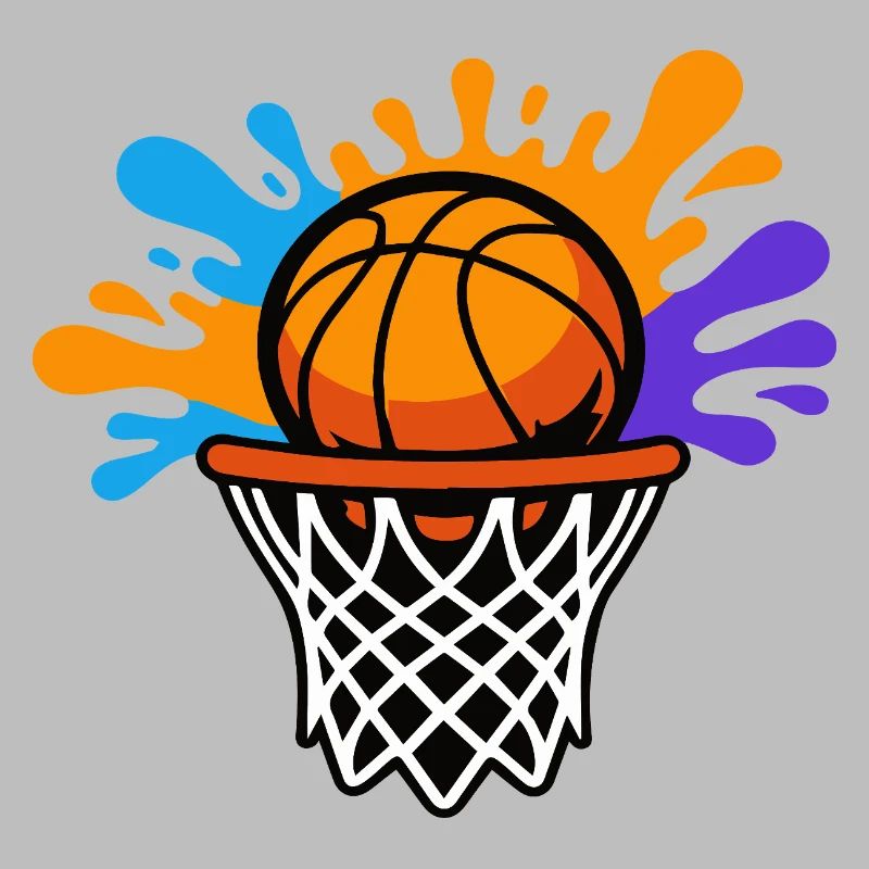 Basketball Splash Dunk Design graphique