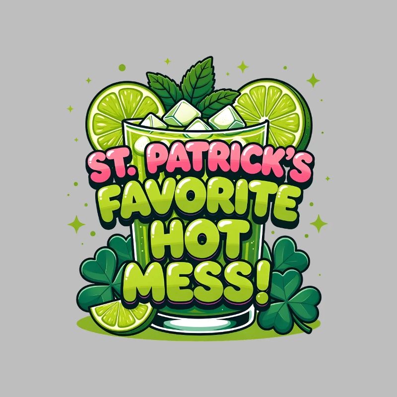 Design préféré de la boisson Hot Mess de St Patricks