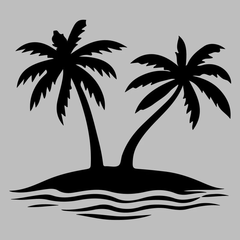 Île de la plage Palm Trees