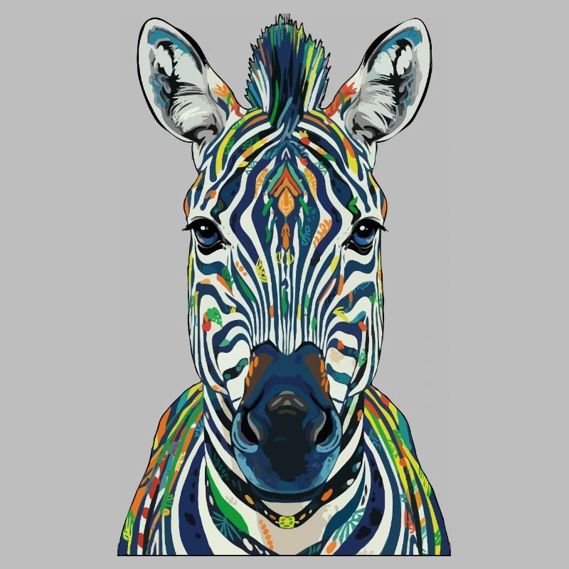 Buntes Zebra