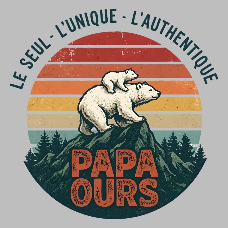 Papa Bear Mountain Retro Sun