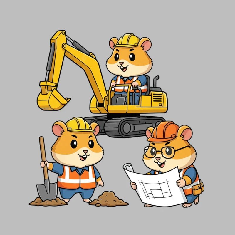 Hamster Construction Worker